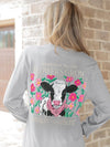 Cow Long Sleeve Simply Southern Tee