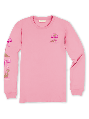 Girly Long Sleeve Simply Southern Tee