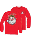Leopard Santa Long Sleeves Simply Southern Tee
