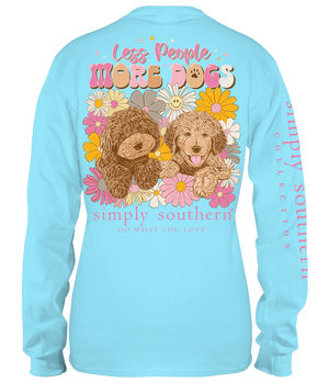 More Dogs Long Sleeve Simply Southern Tee