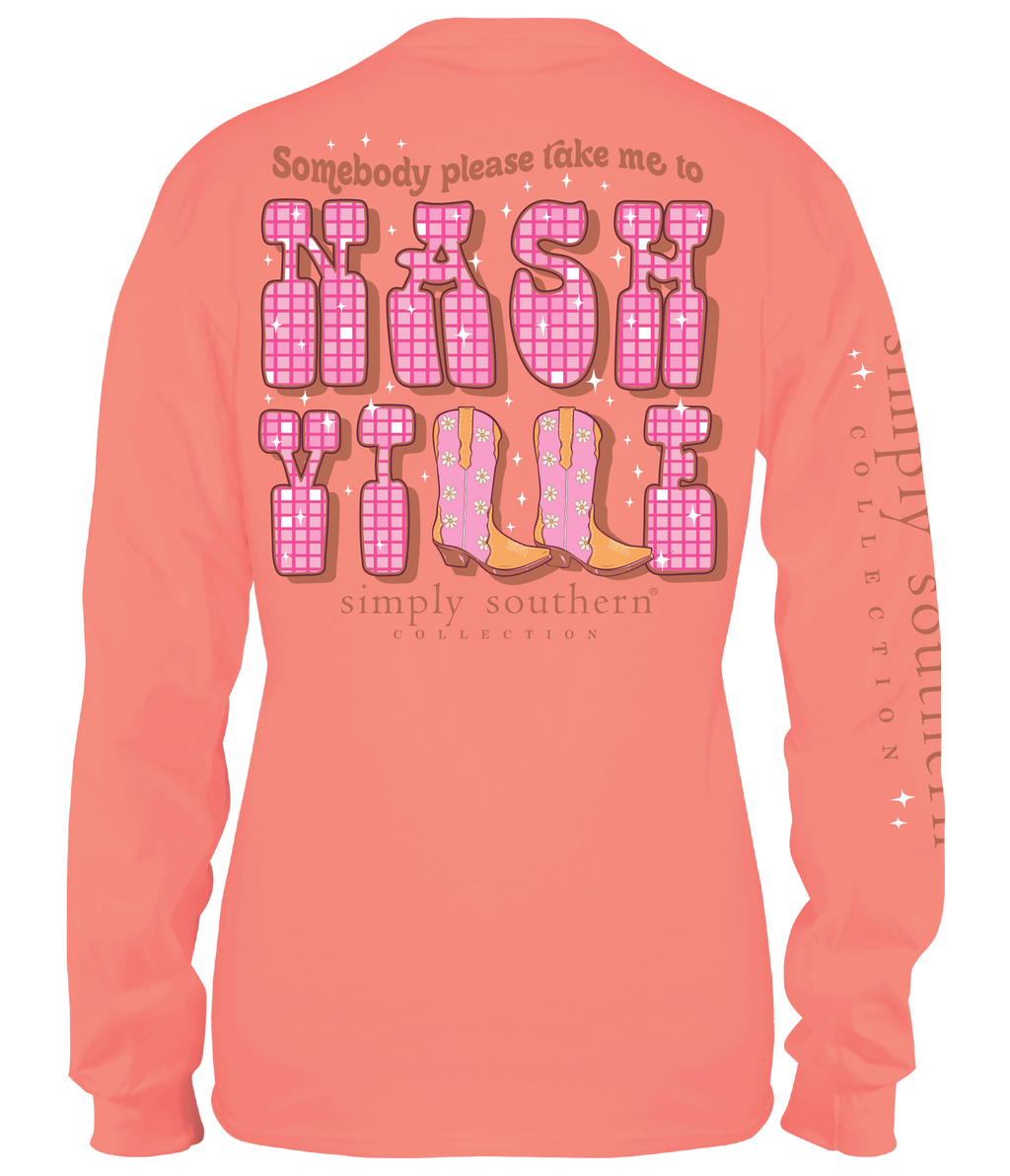 Nashville Long Sleeve Simply Southern Tee