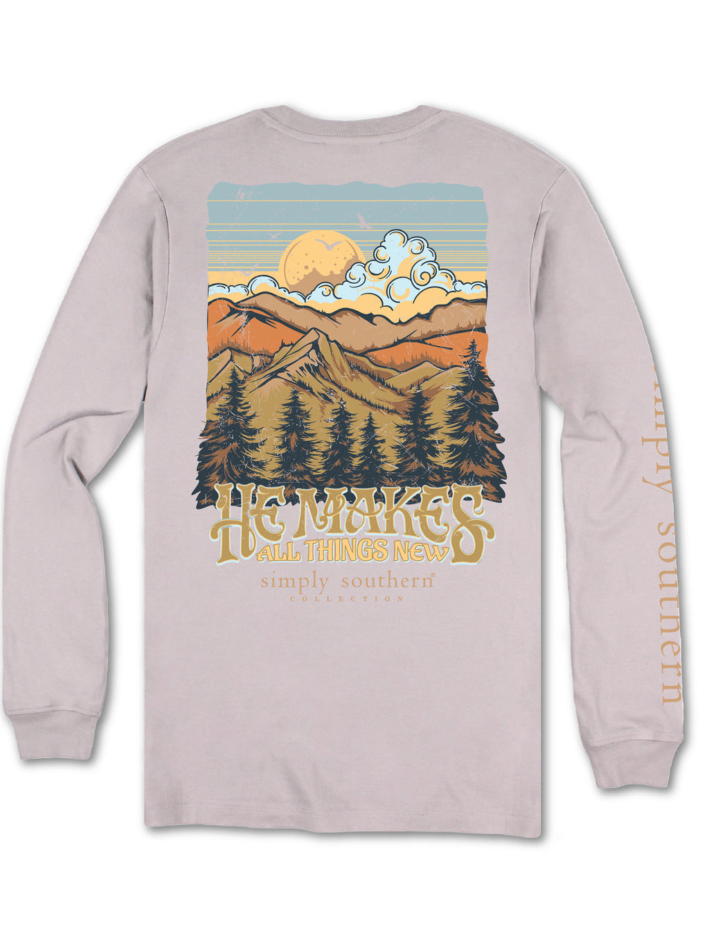 He Makes All Things New Long Sleeves Simply Southern Tee