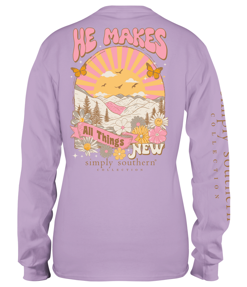 He Makes All Things New Long Sleeve Simply Southern Tee