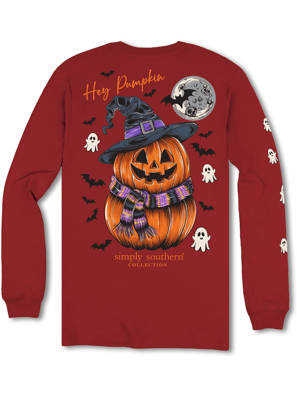 Pumpkin Long Sleeves Simply Southern Tee