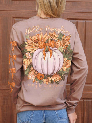 Pumpkin Long Sleeves Simply Southern Tee