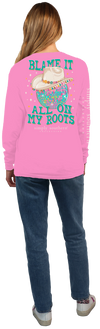 Blame It All On My Roots Long Sleeve Simply Southern Tee