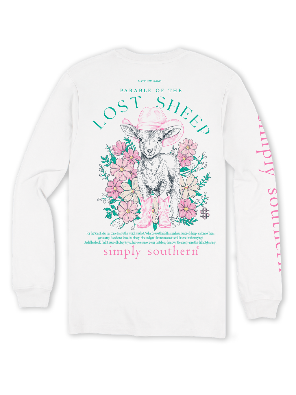 Parable of the Lost Sheep Long Sleeve Simply Southern Tee