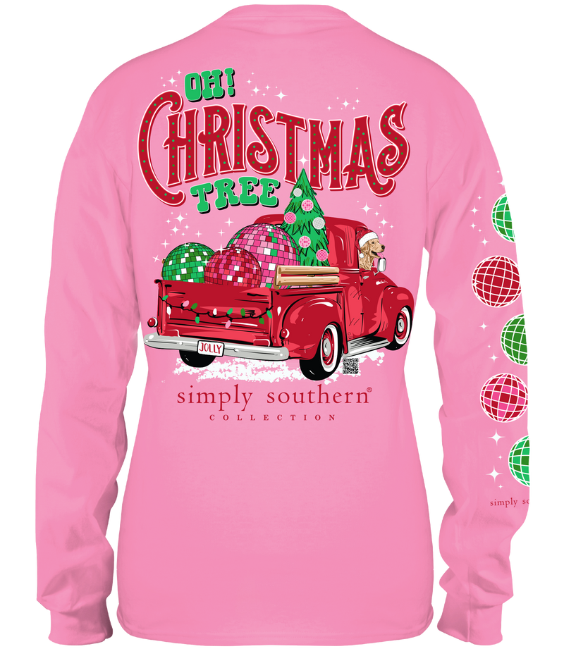 Christmas Truck Long Sleeve Simply Southern Tee