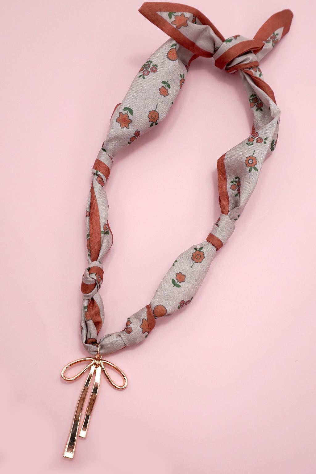 Blossom & Bow Scarf Necklace