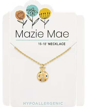 Ladybug Gold Mazie Mae Necklace