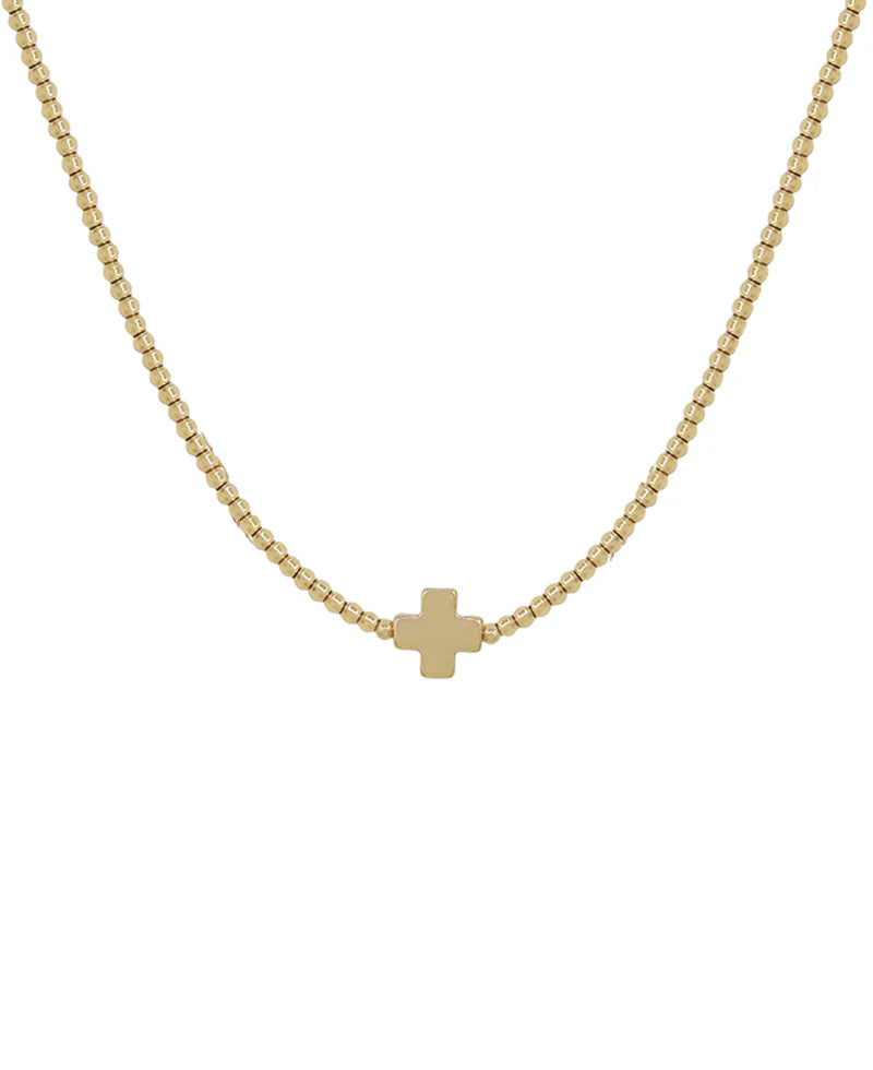 Full of Grace Gold Cross Necklace