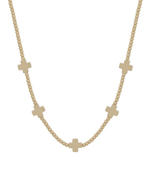 Endless Grace Gold Cross Necklace