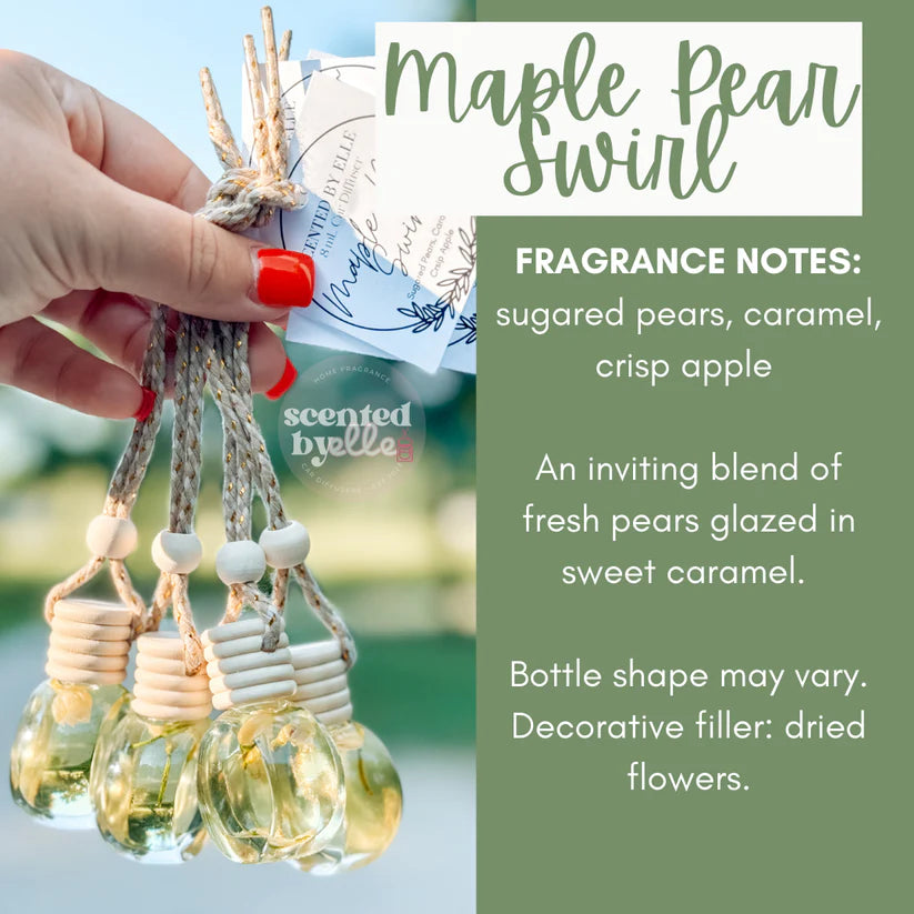 Maple Pear Swirl Scented by Elle Car Diffuser
