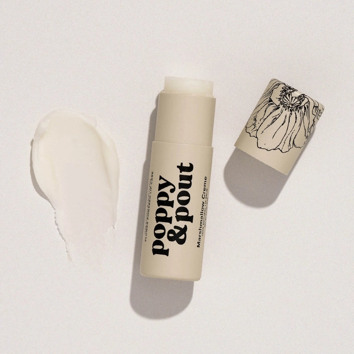 Marshmallow Creme Poppy & Pout Lip Balm