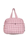 Mauve Quilted Katydid Duffle Weekender Bag with Pass-Thru Slip