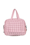 Mauve Quilted Katydid Duffle Weekender Bag with Pass-Thru Slip