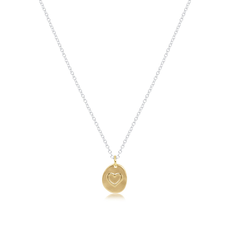 Enewton Inspire Love Small Gold Charm Classic Sterling Silver 16