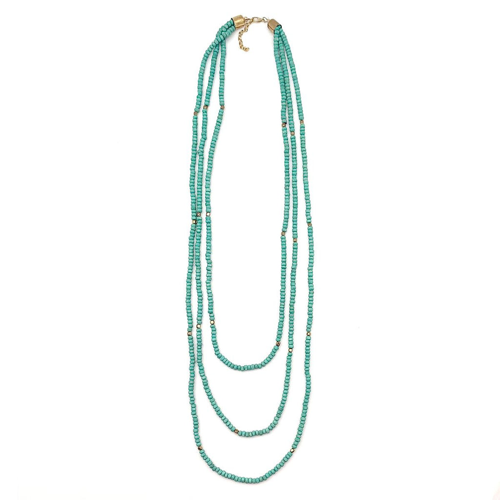 Anju Sachi Chromatic Hues Sea Green Necklace
