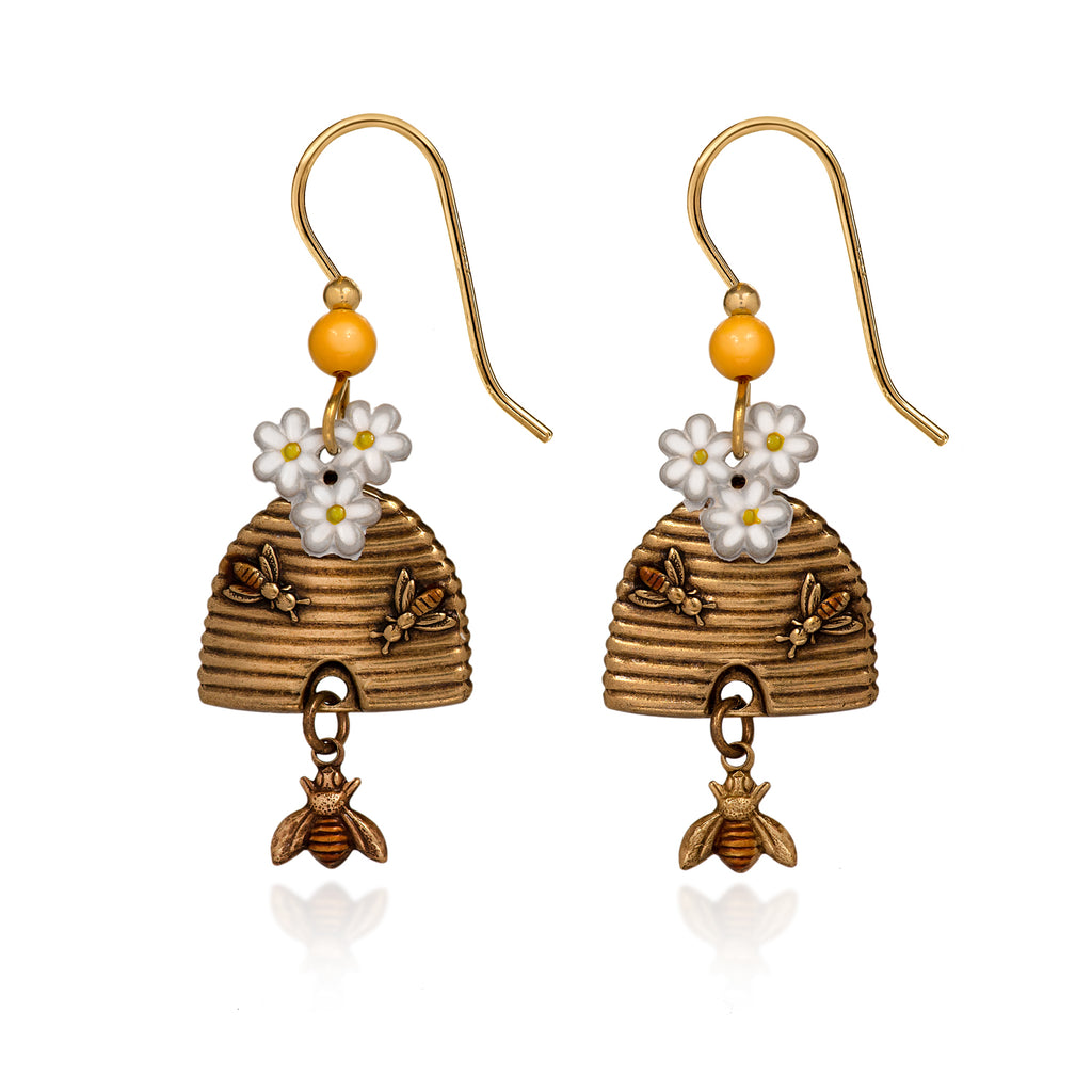 Hive & Bee Silver Forest Earrings