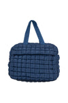 Navy Quilted Katydid Duffle Weekender Bag with Pass-Thru Slip