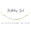 Birthday Girl Dot & Dash Morse Code Necklace