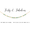 Forty & Fabulous Dot & Dash Morse Code Necklace