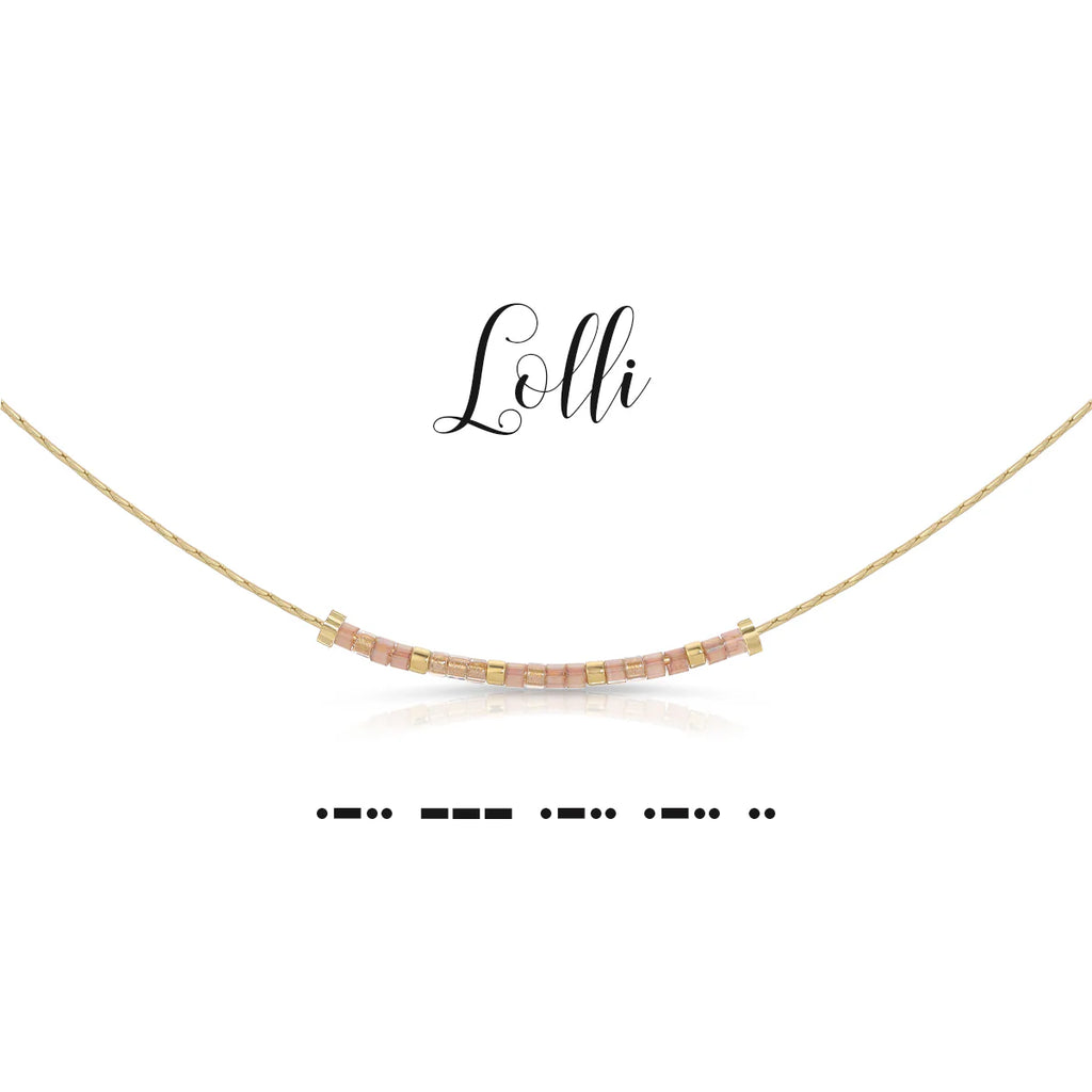 Lolli Dot & Dash Morse Code Necklace