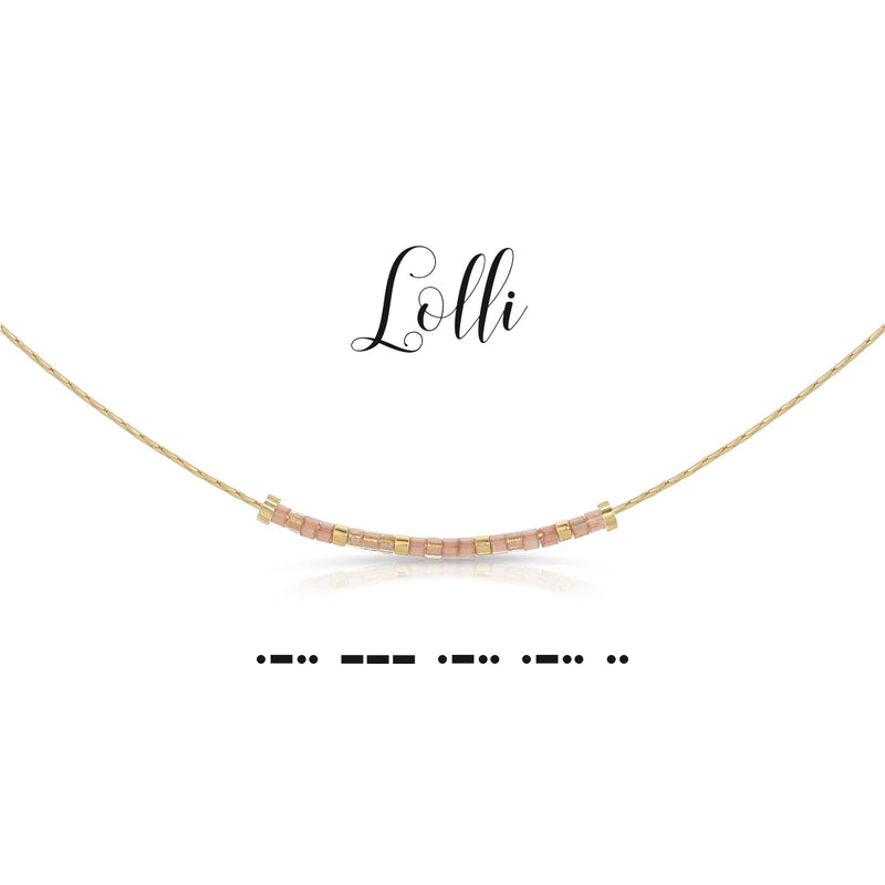 Lolli Dot & Dash Morse Code Necklace