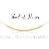 Maid of Honor Dot & Dash Morse Code Necklace