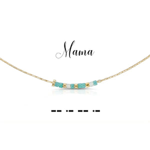 Mama Dot & Dash Morse Code Necklace