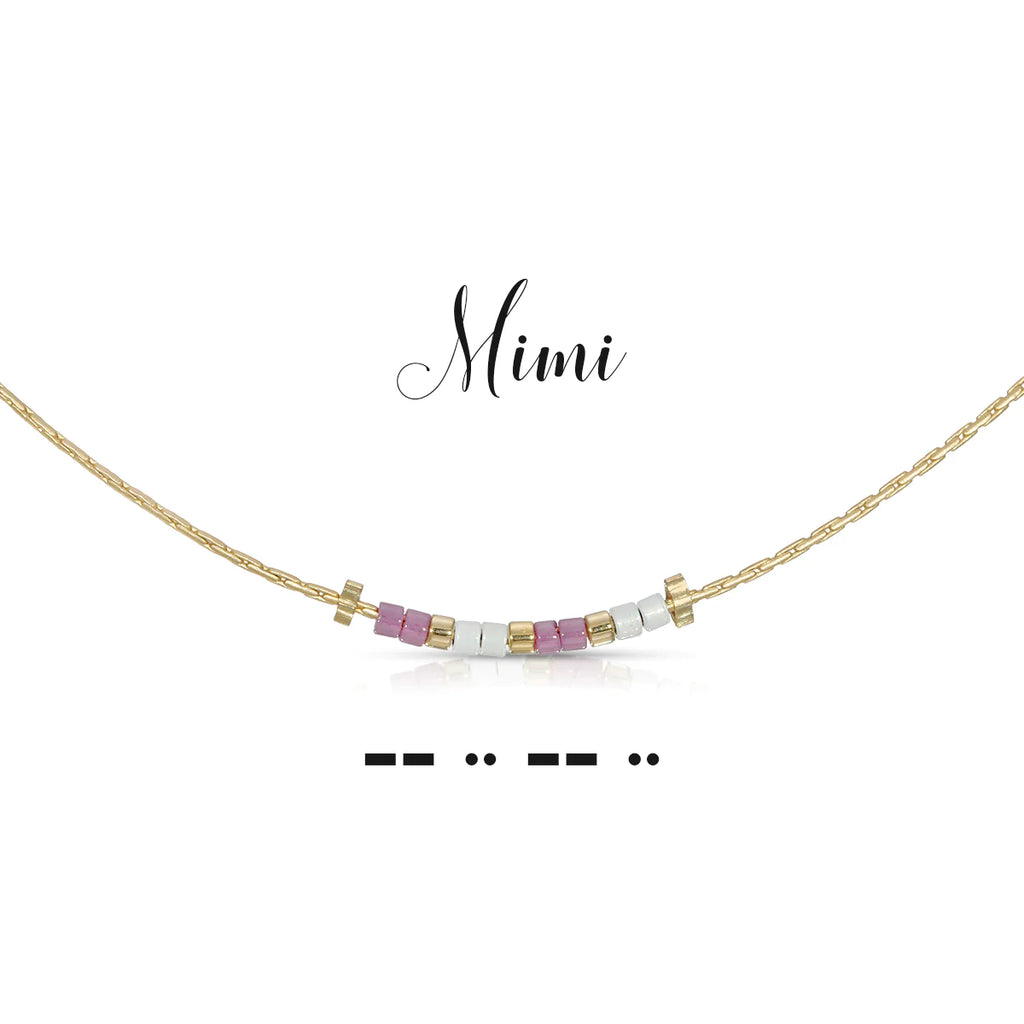 Mimi Dot & Dash Morse Code Necklace