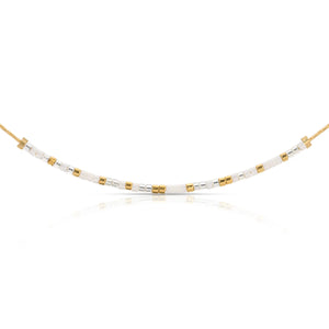 Proud of You Dot & Dash Morse Code Necklace