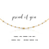 Proud of You Dot & Dash Morse Code Necklace