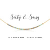 Sixty & Sassy Dot & Dash Morse Code Necklace