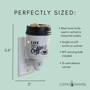 Coffee House Pluggable Candle Warmer