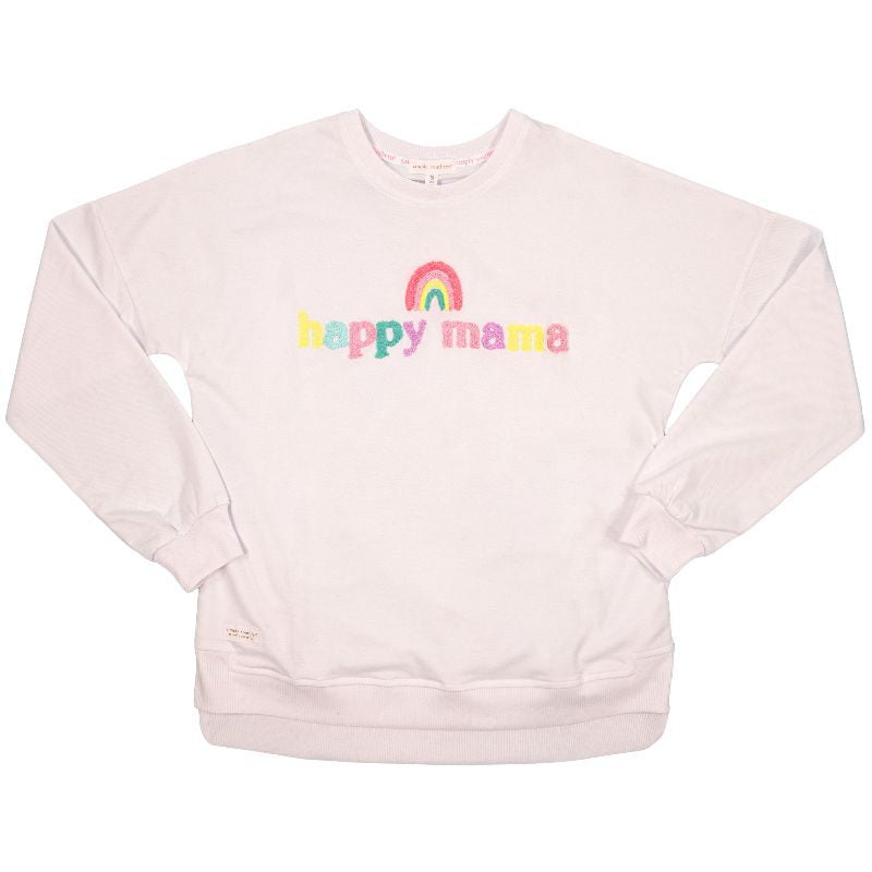 Simply Southern Mama Sparkle Letter Crew Pullover