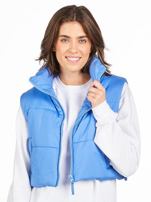 Blue Puffer Simply Southern Crop Vest