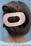 Teleties Pearly Pink Flat Round Hair Clip