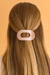Teleties Pearly Pink Flat Round Hair Clip