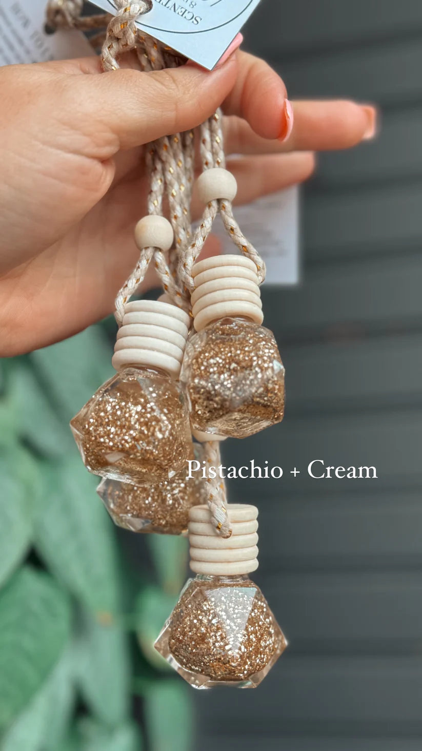 Pistachio + Cream Scented by Elle Car Diffuser