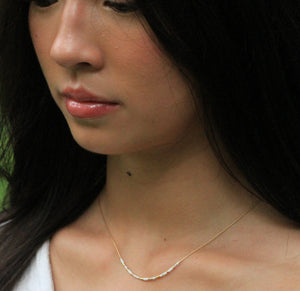 Proud of You Dot & Dash Morse Code Necklace