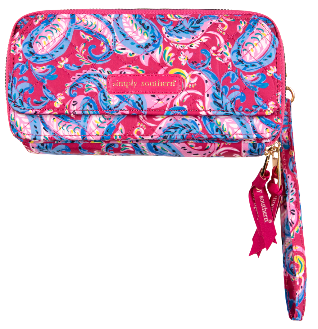 Paisley Quilted Simply Southern Phone Wallet