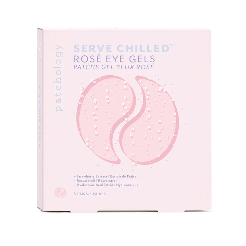 Patchology Serve Chilled Rosé Hydrating Eye Gels - 5 pack