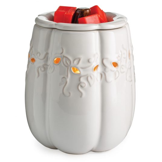 White Pumpkin Illumination Candle Warmer