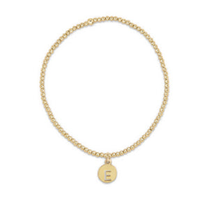 Enewton Respect Gold Disc Classic Gold 2mm Bead Bracelet