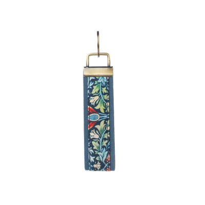Penny's Posies Dark Blue Myra Key Fob