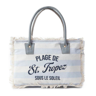 Saint Tropez Sky Blue Myra Tote Bag