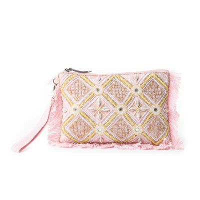 Desert Diamond Light Pink Myra Pouch Bag