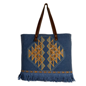 Ember Reflections Myra Embroidered Tote Bag