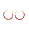 Scarlet Myra Crescent Moon Earrings